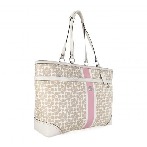 Pink coach best sale diaper bag